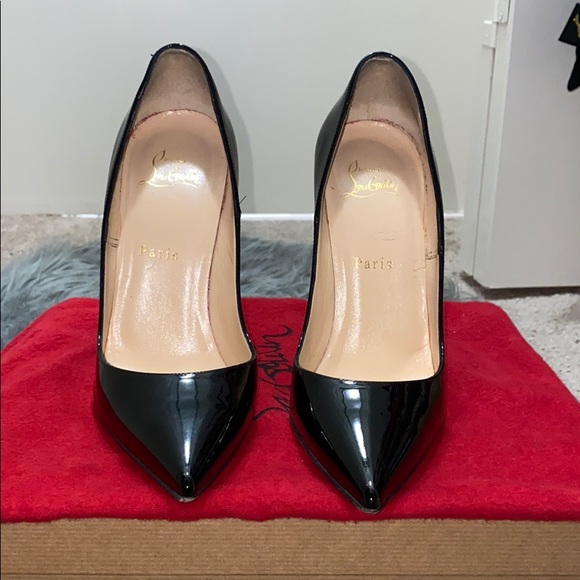 Christian Louboutin So Kate 120mm Black Pat. 38.5 - Picture 2 of 7